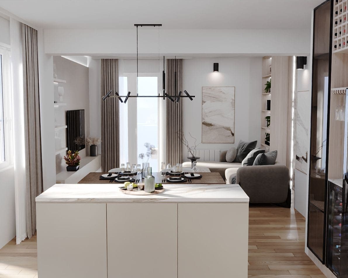 Современ Стан со Мермерни Детали — Внатрешен Дизајн, Скопје — фотографија 2, Инком Инженеринг