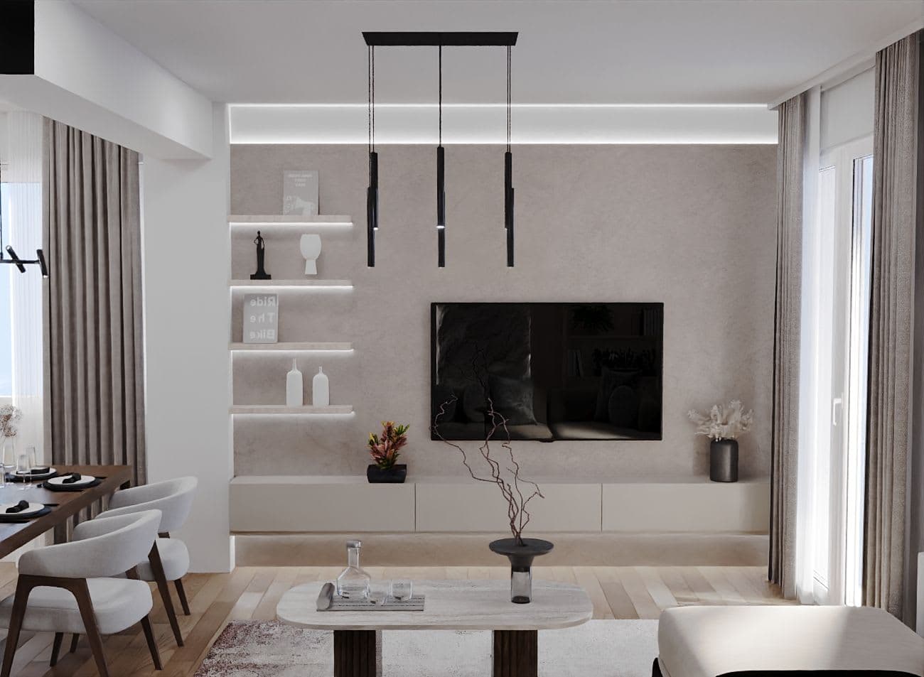 Современ Стан со Мермерни Детали — Внатрешен Дизајн, Скопје — фотографија 1, Инком Инженеринг