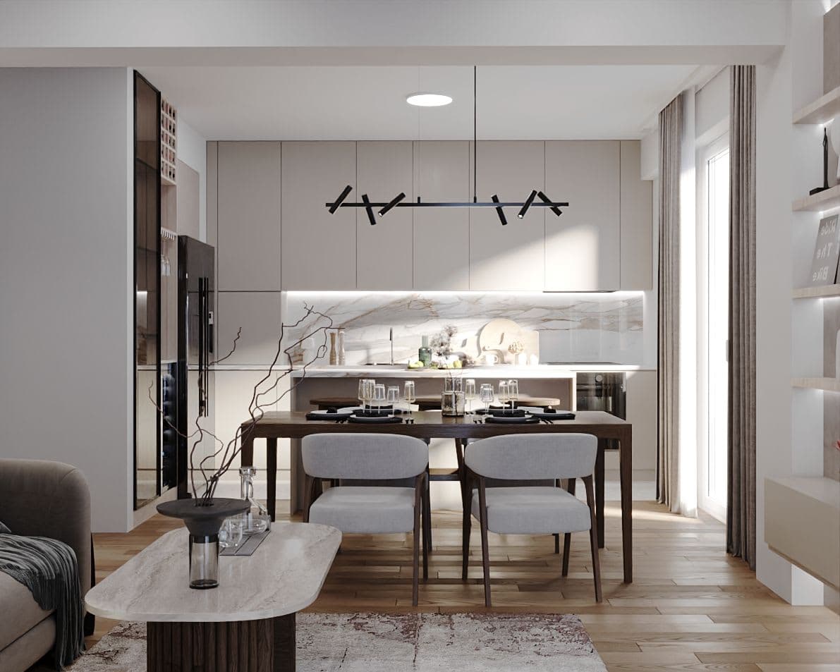 Современ Стан со Мермерни Детали — Внатрешен Дизајн, Скопје — фотографија 6, Инком Инженеринг