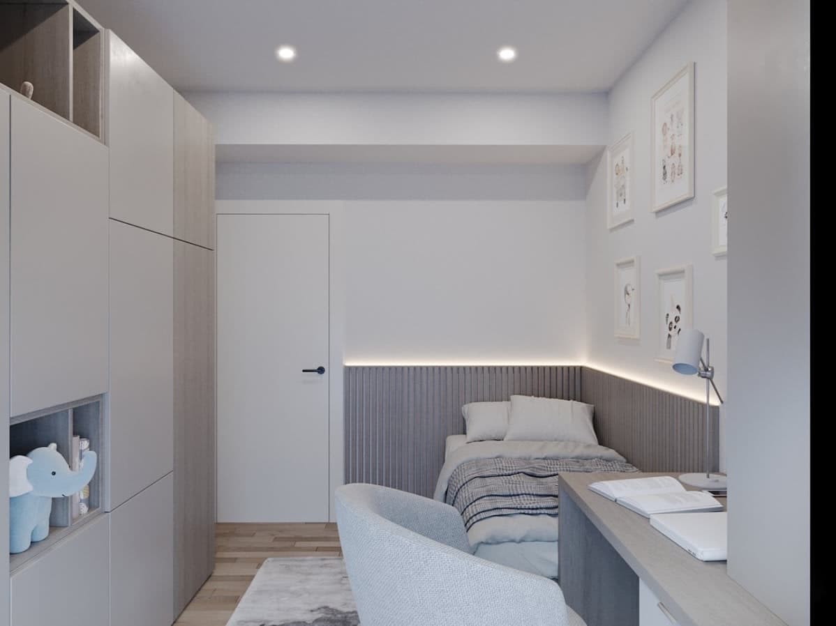 Модерен Стан со Темна Естетика — Внатрешен Дизајн, Скопје