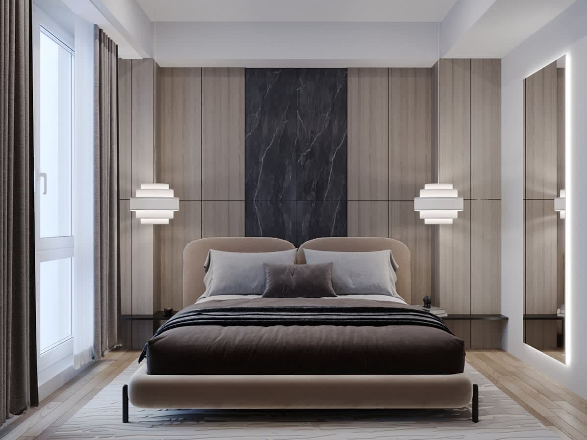 Модерен Стан со Темна Естетика — Внатрешен Дизајн, Скопје 9