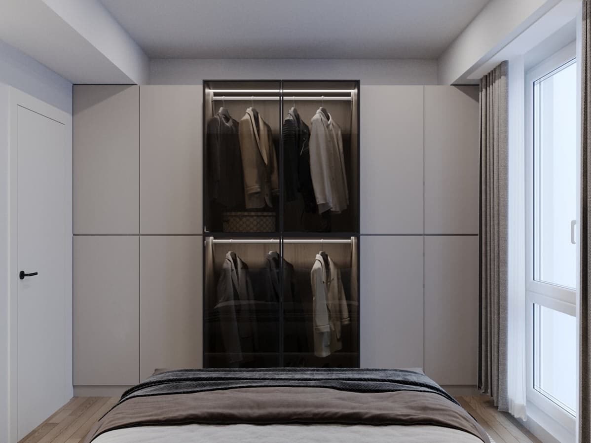 Модерен Стан со Темна Естетика — Внатрешен Дизајн, Скопје 10