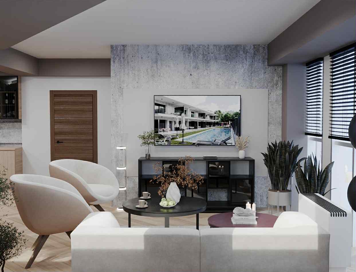 Канцеларија Sunny Dream Real Estate — Внатрешен Дизајн, Скопје 3