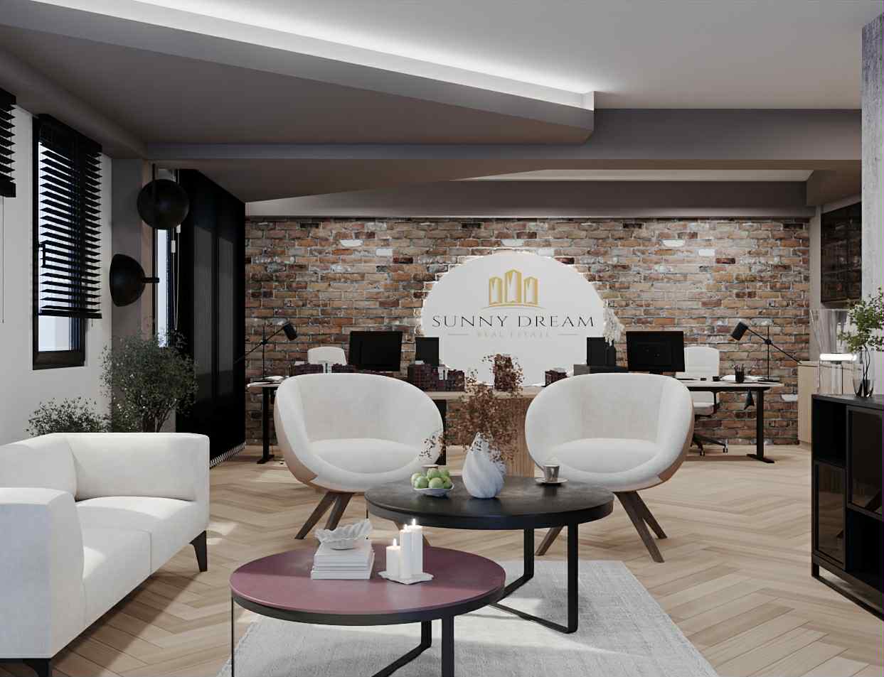 Канцеларија Sunny Dream Real Estate — Внатрешен Дизајн, Скопје 4