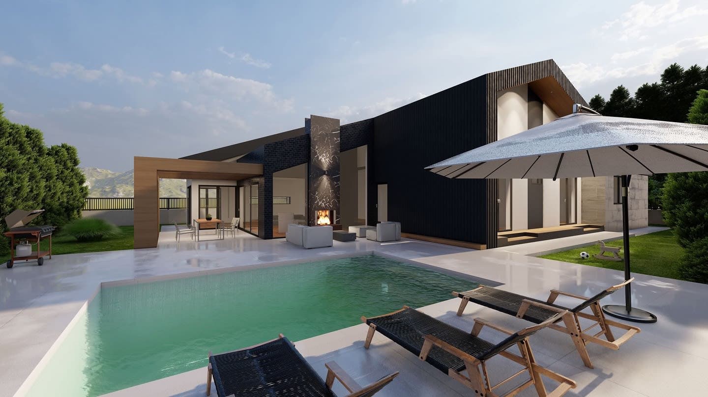 Современа Вила со Базен — Скопје 3